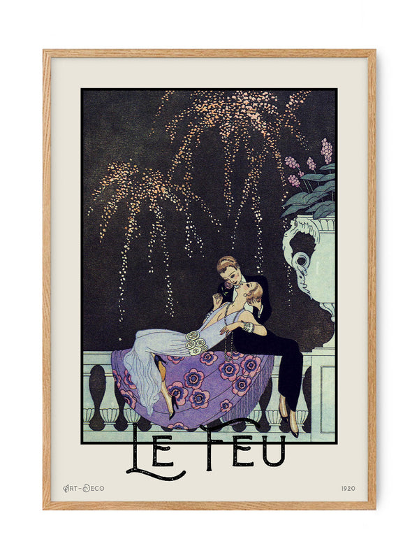 Vintage George Barbier Art - Le Feu