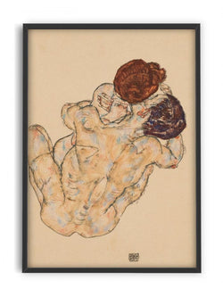 Egon Schiele - Mann und frau umarmung