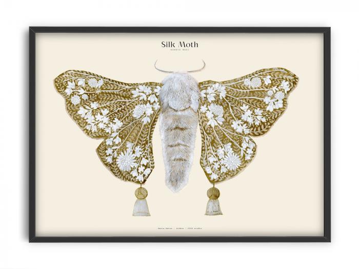 Matos - W. Morris inspired - Silk Moths No.10