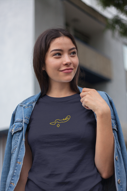 Embroidered Sabr Outline - T Shirt